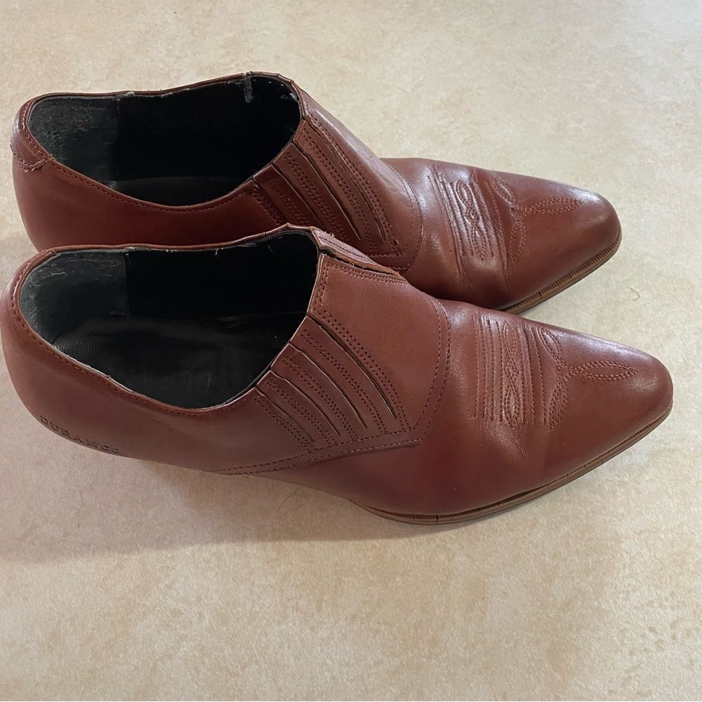 Durango Brown Booties shoes boots size 7.5 slip on